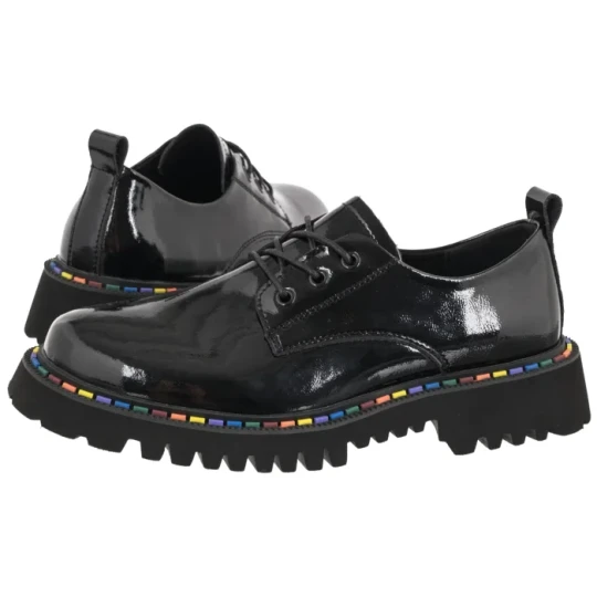 Zdjęcie produktu Półbuty Czarne Lakierowane DP8341 / 26 BK L (FO259-a) Filippo
