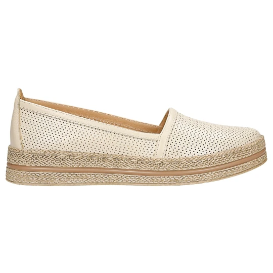 Zdjęcie produktu Beżowe ażurowe półbuty w stylu espadryli 46336-54 Wojas