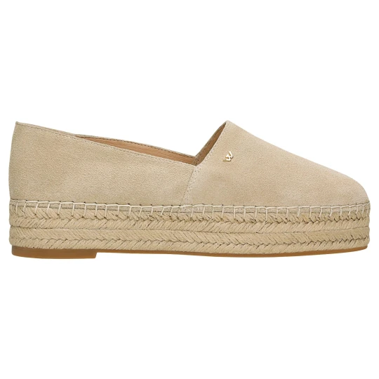 Zdjęcie produktu Beżowe espadryle damskie na platformie 46324-64 Wojas