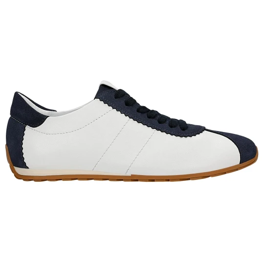 Zdjęcie produktu Białe sneakersy damskie z granatowymi wstawkami 46390-70 Wojas