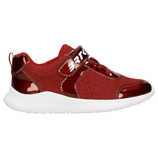 Zdjęcie produktu Bordowe sneakersy dla dziewczynki z lakierowanymi elementami Bartek 87005-16