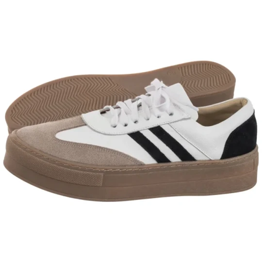 Zdjęcie produktu Półbuty Goran White/Black (NP25-a) Nepeke