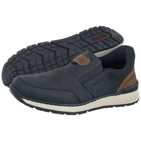 Zdjęcie produktu Półbuty Granatowy B9057-14 Blue (RI351-a) Rieker