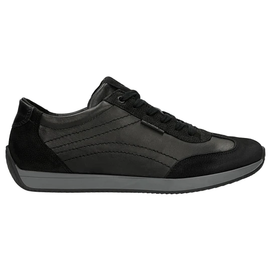 Zdjęcie produktu Czarne sneakersy męskie z łączonych skór 10269-51 Wojas