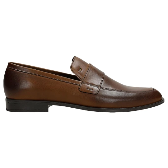 Zdjęcie produktu Eleganckie skórzane mokasyny męskie brązowe 10282-52 Wojas