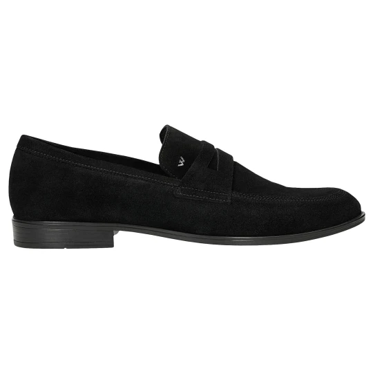 Zdjęcie produktu Czarne mokasyny męskie penny loafers 10294-61 Wojas