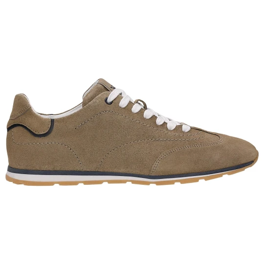 Zdjęcie produktu Beżowe sneakersy męskie z granatowymi wstawkami 10300-74 Wojas