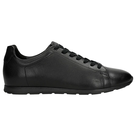 Zdjęcie produktu Czarne sneakersy męskie ze skóry licowej 10301-51 Wojas