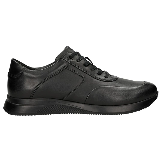 Zdjęcie produktu Czarne skórzane sneakersy męskie 10324-51 Wojas