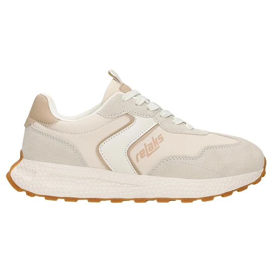 Zdjęcie produktu Masywne sneakersy damskie relaks w kolorze beżowo białym r 46175-14