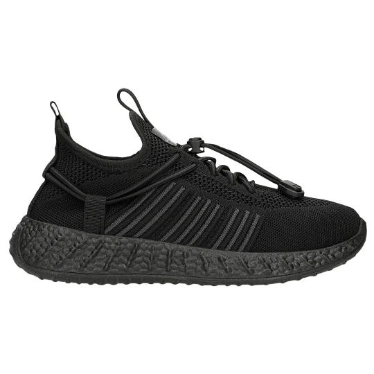 Zdjęcie produktu Relaks czarne sneakersy siateczkowe na czarnej podeszwie r 46166-80