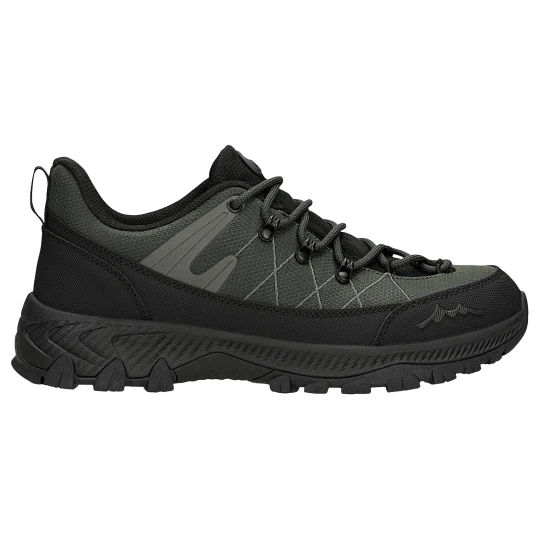 Zdjęcie produktu Zielono czarne niskie trekkingi męskie relaks z membrana nano tex r 34204-47