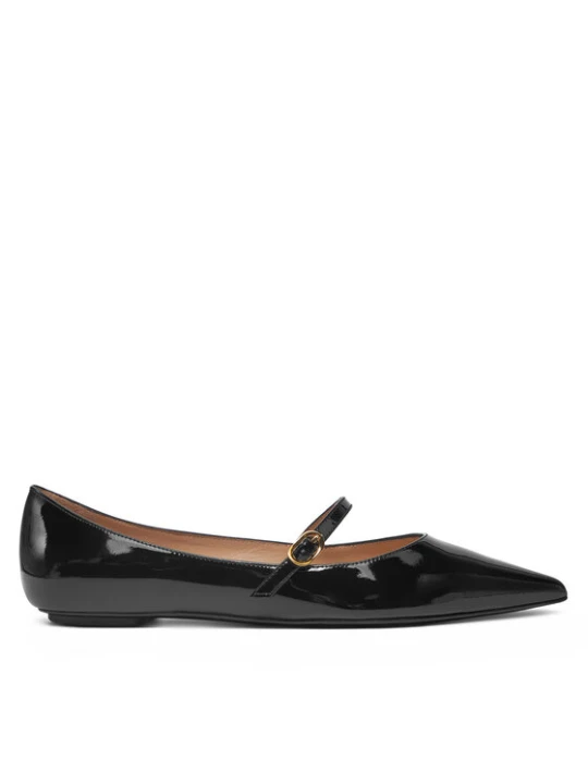 Zdjęcie produktu Półbuty Stuart Weitzman Emilia Mary Jane Fla SH288 Czarny