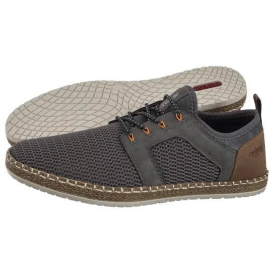 Zdjęcie produktu Półbuty Szare B5252-45 Grey (RI261-a) Rieker