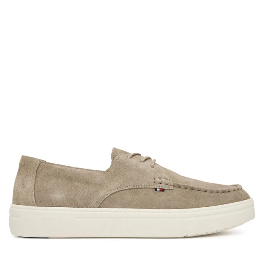 Zdjęcie produktu Półbuty Tommy Hilfiger Casual Suede Stitch Toe Hybrid FM0FM05707 Beżowy