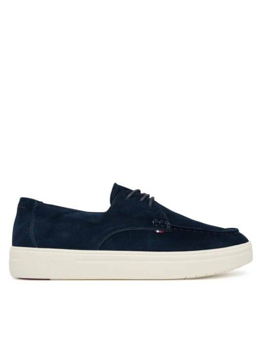 Zdjęcie produktu Półbuty Tommy Hilfiger Casual Suede Stitch Toe Hybrid FM0FM05707 Granatowy