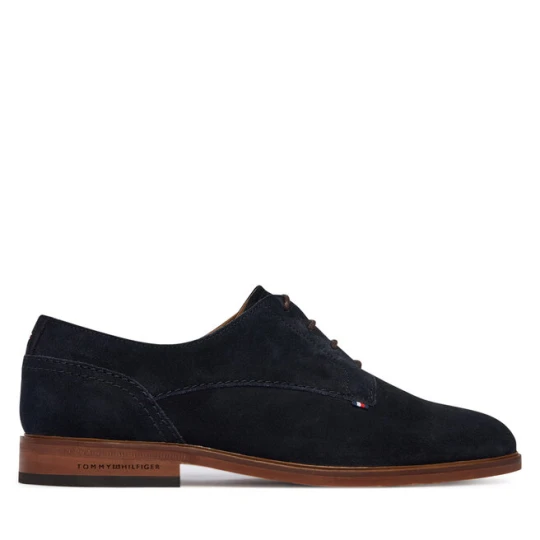 Zdjęcie produktu Półbuty Tommy Hilfiger Hilfiger Suede Dress Shoe FM0FM05776 Granatowy