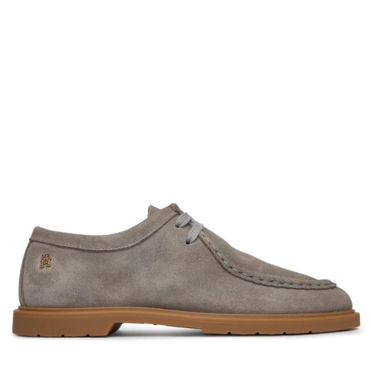 Zdjęcie produktu Półbuty Tommy Hilfiger Lightweight Suede Apron Toe FW0FW09262 Szary