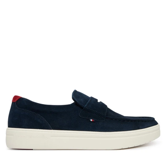 Zdjęcie produktu Półbuty Tommy Hilfiger Modern Light Hybrid Suede Loafer FM0FM05786 Granatowy