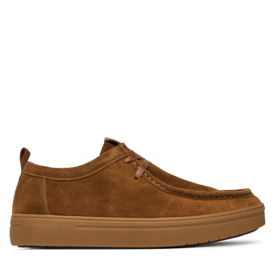 Zdjęcie produktu Półbuty Tommy Hilfiger Modern Light Suede Moc Toe Shoe FM0FM05501 Brązowy