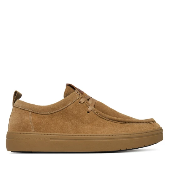 Zdjęcie produktu Półbuty Tommy Hilfiger Modern Light Suede Moc Toe Shoe FM0FM05501 Brązowy