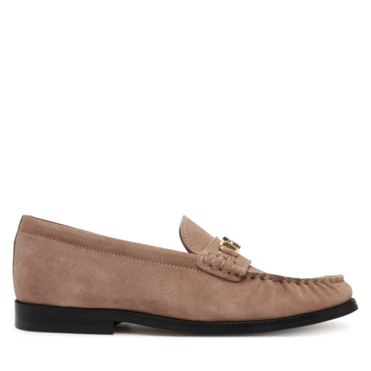 Zdjęcie produktu Półbuty Tommy Hilfiger Soft Suede Horsebit Loafer FW0FW08649 Beżowy