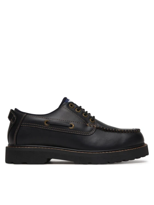 Zdjęcie produktu Półbuty Tommy Jeans Archive '01 Boat Shoe Leather EM0EM01651 Czarny