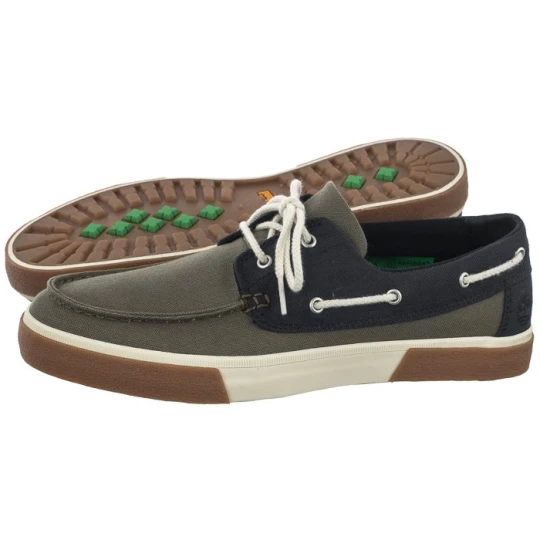 Zdjęcie produktu Półbuty Union Wharf 2.0 Ek+Boat Shoe Dark Green Canvas 0A2CBR A58 (TI113-a) Timberland