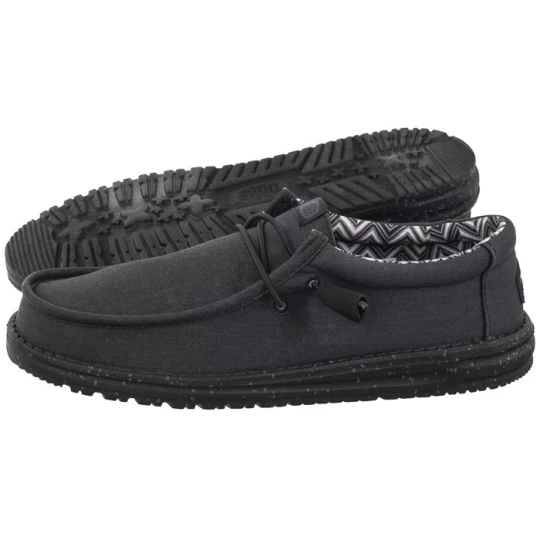 Zdjęcie produktu Półbuty Wally Stretch Canvas Black 40700-060 (HY14-b) Hey Dude