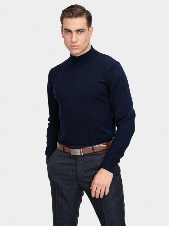 Zdjęcie produktu Półgolf OTTAVIO 01034B75PRA Giacomo Conti granatowy
