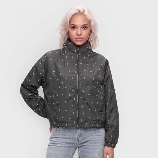 Zdjęcie produktu Polka Dot Funnel Neck Jacket Decibel czarny