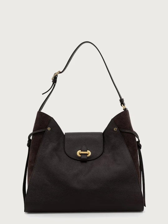 Zdjęcie produktu Pollini torebka shopper damska skórzana brązowy