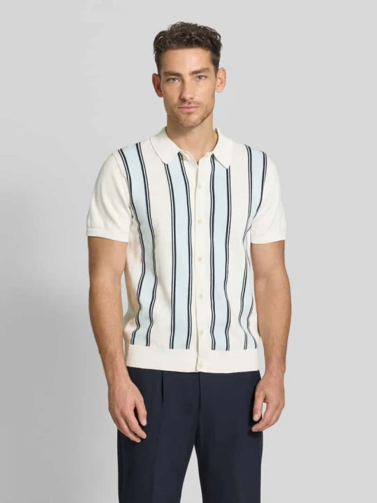 Zdjęcie produktu 'Polo-Cardigan z rękaw o dł. 1/2' lindbergh Złamany biały