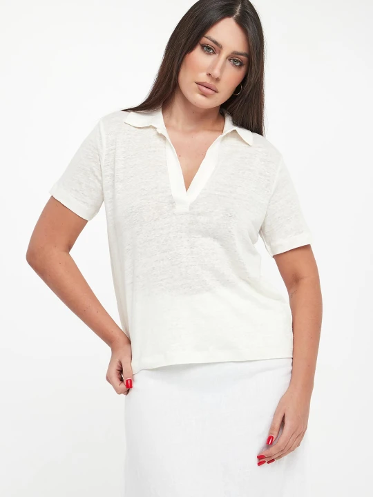 Zdjęcie produktu Polo damskie lniane Troms ECOALF