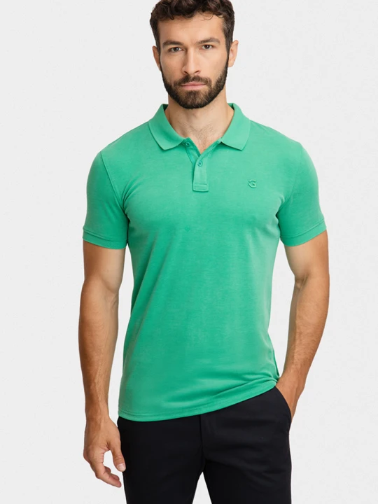 Zdjęcie produktu Polo męskie SALVATORE 01035A60GSA Giacomo Conti zielony