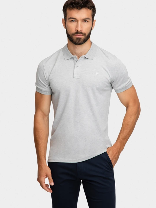Zdjęcie produktu Polo męskie SALVATORE 01035C06GSA Giacomo Conti szary