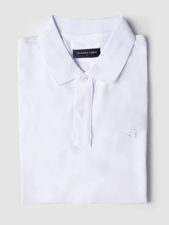 Zdjęcie produktu Polo SALVATORE 01050B00GSA Giacomo Conti bialy