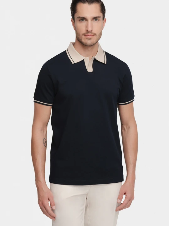 Zdjęcie produktu Polo MICHELE 01055A75GCA Giacomo Conti granatowy