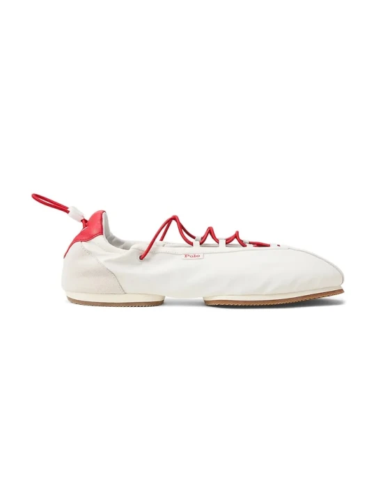 Zdjęcie produktu Polo Ralph Lauren baleriny Ballerina Lace Up biały
