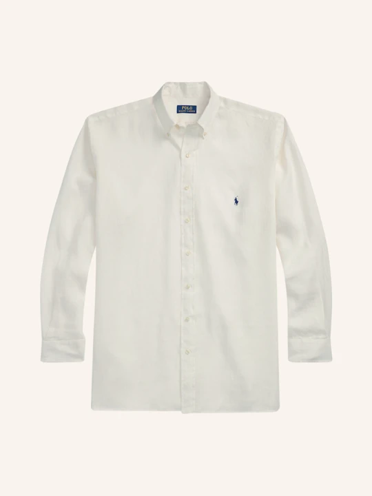 Zdjęcie produktu Polo Ralph Lauren Big & Tall Koszula Lniana Comfort Fit weiss BIAŁY
