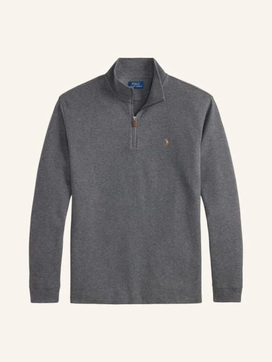 Zdjęcie produktu Polo Ralph Lauren Big & Tall Sweter Typu Troyer grau SZARY