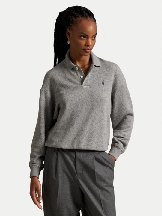 Zdjęcie produktu Polo Ralph Lauren Bluza 211947966501 Szary Relaxed Fit