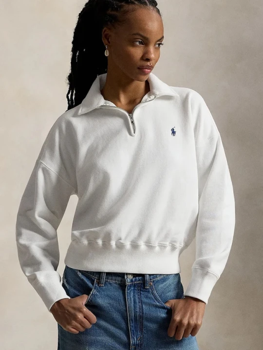 Zdjęcie produktu Polo Ralph Lauren bluza damska z bawełną biały