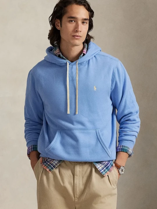 Zdjęcie produktu Polo Ralph Lauren bluza z kapturem męska z bawełną niebieski