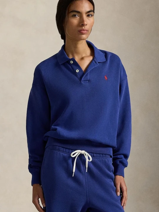 Zdjęcie produktu Polo Ralph Lauren bluza damska z bawełną niebieski
