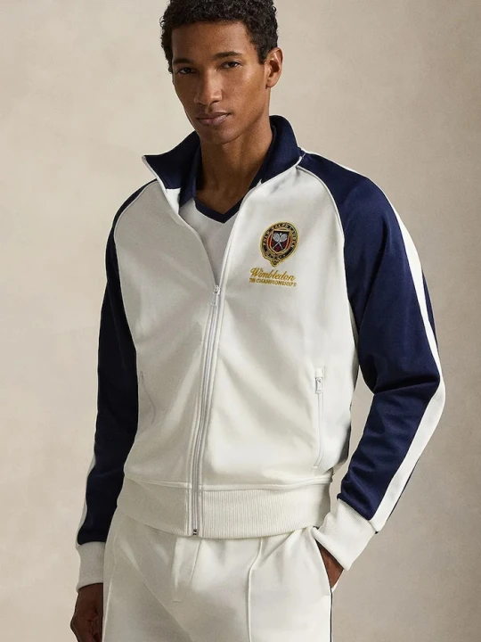Zdjęcie produktu Polo Ralph Lauren bluza rozpinana męska bawełniana Wimbledon biały