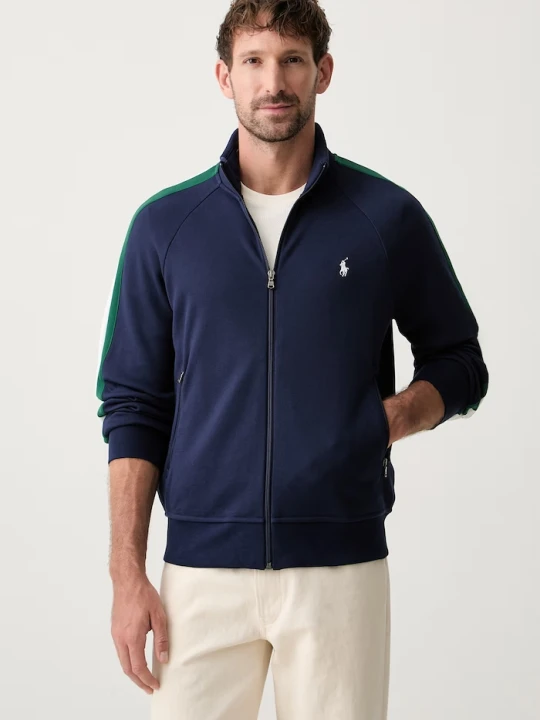 Zdjęcie produktu Polo Ralph Lauren bluza rozpinana męska z bawełną granatowy