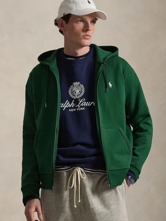 Zdjęcie produktu Polo Ralph Lauren bluza rozpinana z kapturem granatowy