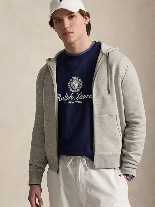 Zdjęcie produktu Polo Ralph Lauren bluza rozpinana z kapturem szary
