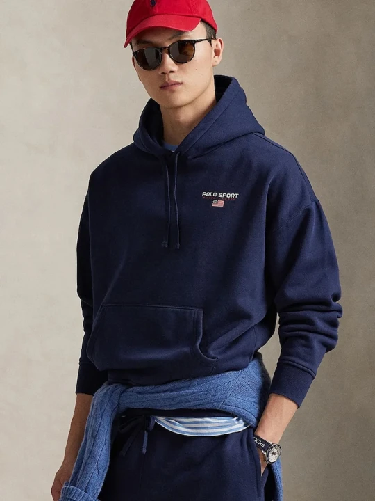 Zdjęcie produktu Polo Ralph Lauren bluza z bawełną granatowy